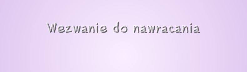 wezwanie do nawracania